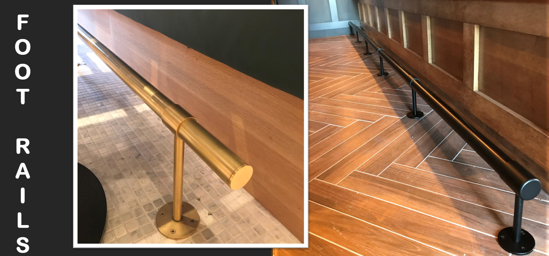 Footrails Guide  Foot rails for Bar & Kitchen Island – Gallery