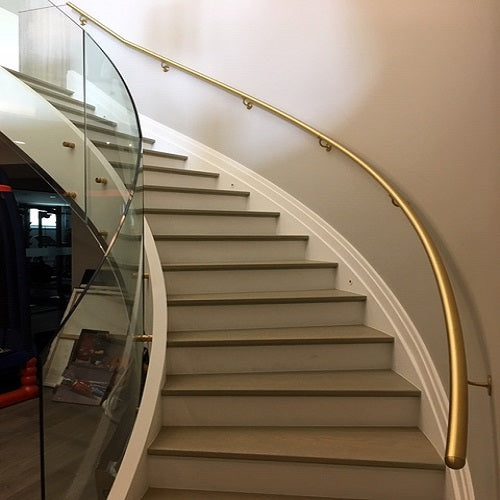 Glass stair rail