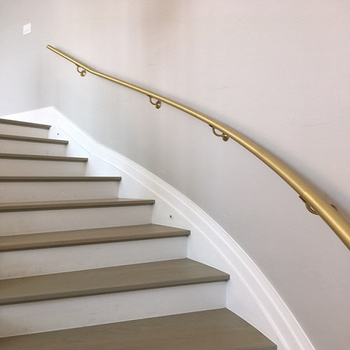 Wall mounted stair railings