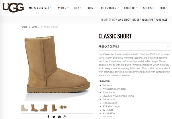 uggs manufactured