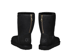 ugg boots with zipper on back