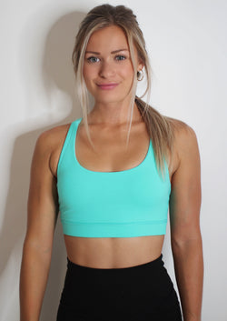 sports bra turquoise