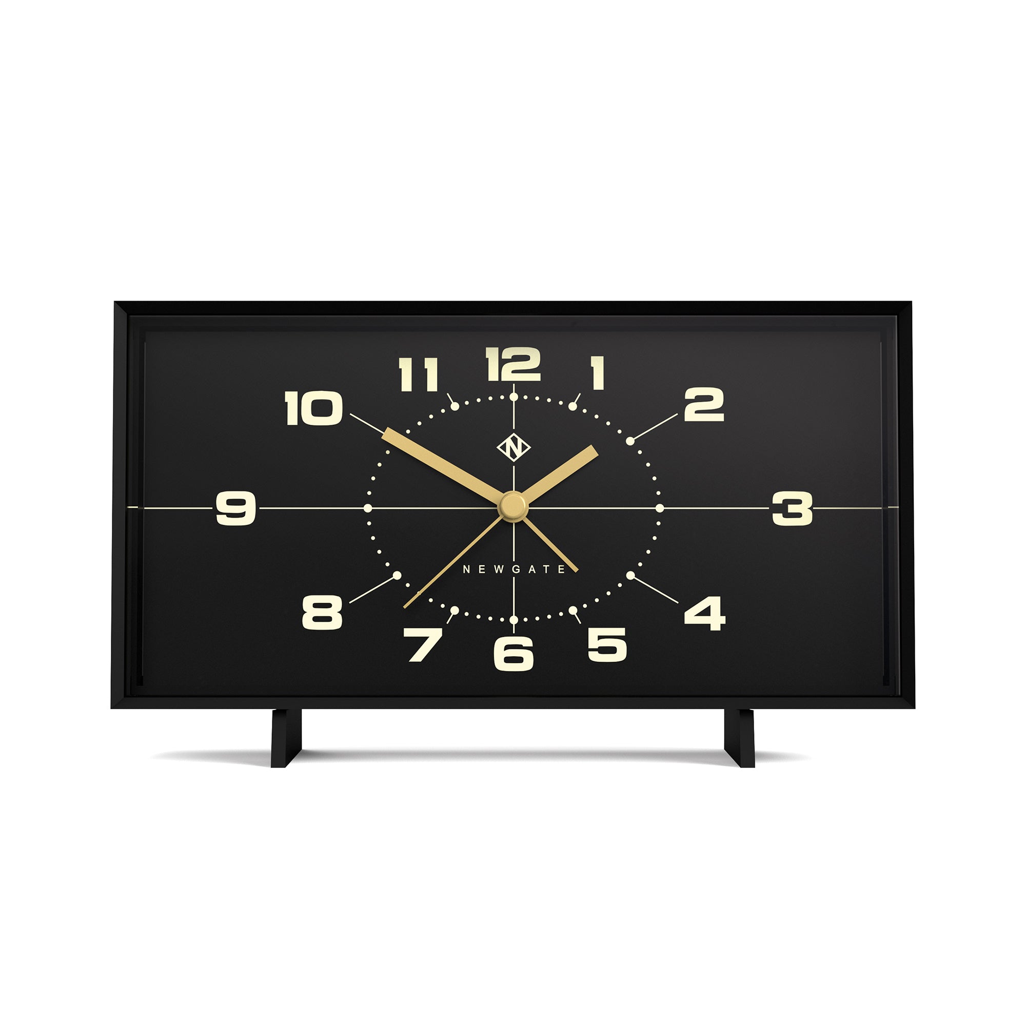 Newgate Wideboy alarm clock in black