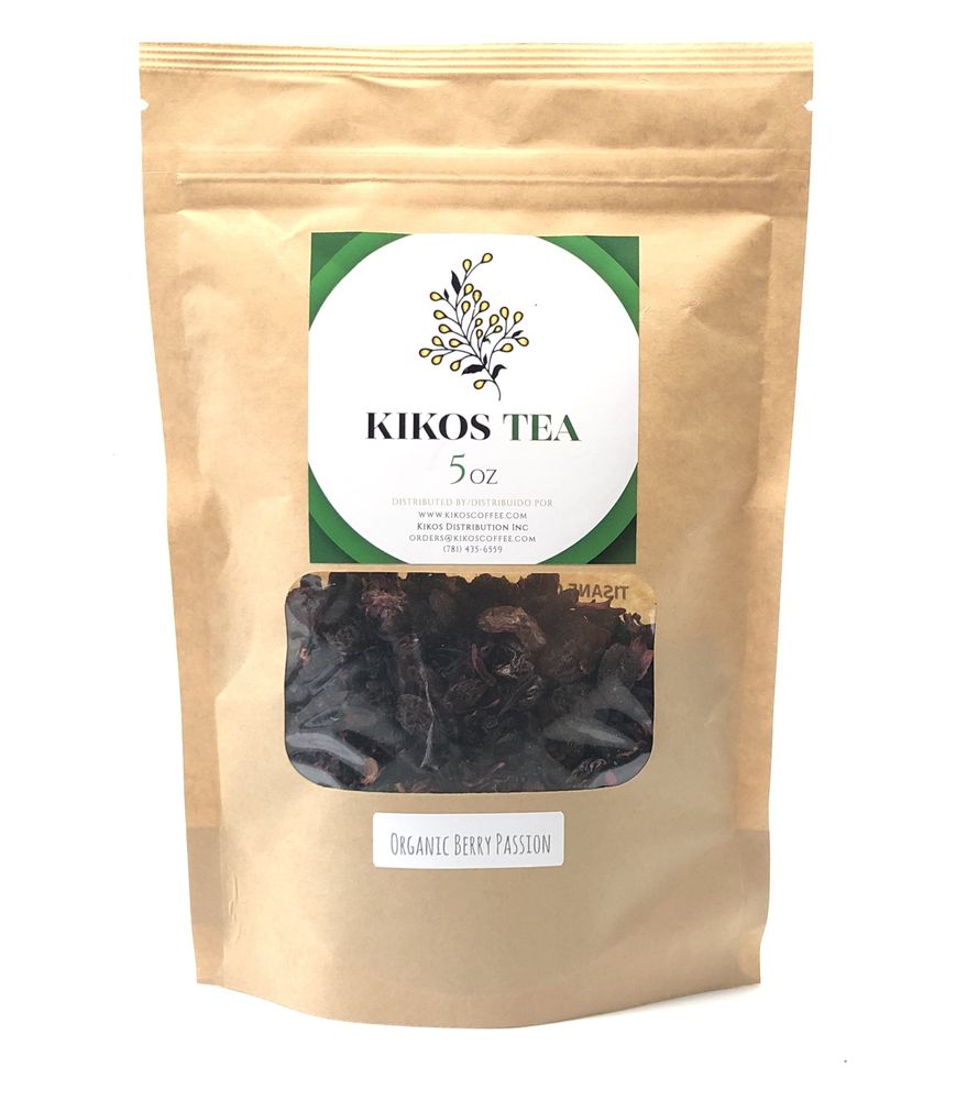Kikos Tisane Organic Berry Passion Tea 5 Oz
