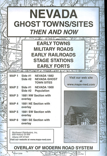 nevada ghost town map