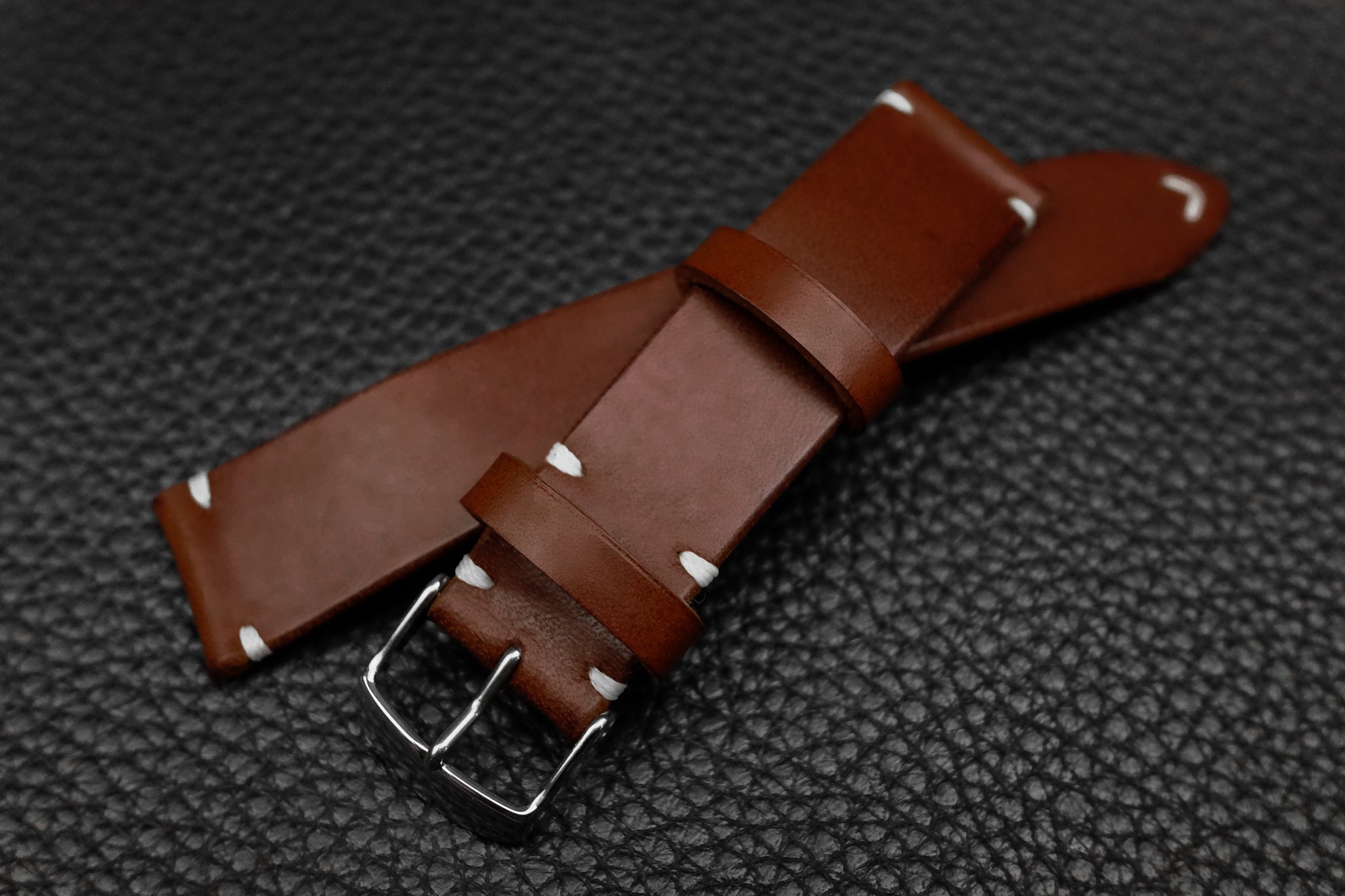 Italian Chocolate Side Stitch Leather Watch Strap – THE HOUSE OF STRAPS