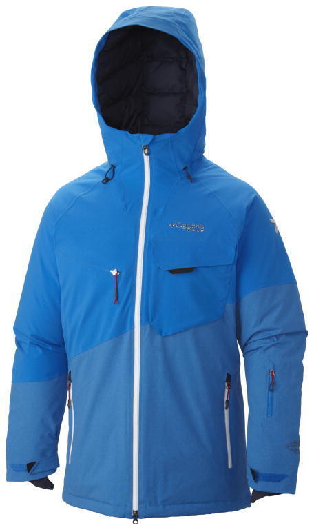 columbia omni heat blue jacket