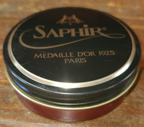 Saphir Creme Surfine Cream Shoe Polish 50ml (92) Caramel