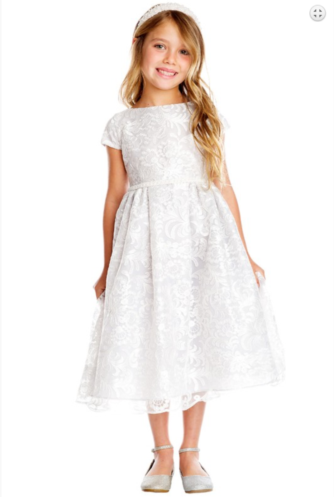 callista lace trim dress