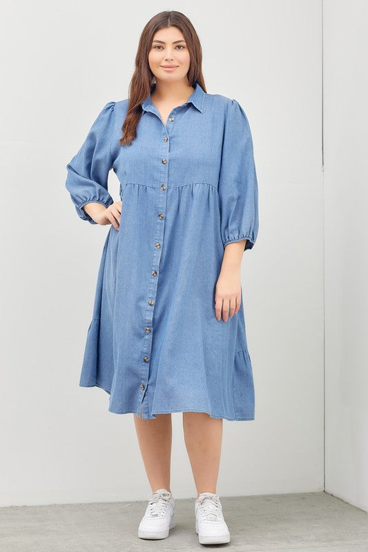 Indigo Denim Dungaree Skirt (3065623)