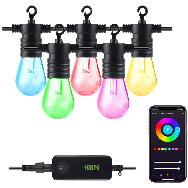 HBN Outdoor Smart Plug Waterproof with 6 Outlets,WiFi Power Stake Timer  with 6Ft Cord,Outdoor Outlet Timer for Patio Lights,Compatible with Alexa &  Google Assistant,Remote& Voice Control, ETL Listed: : Tools & Home
