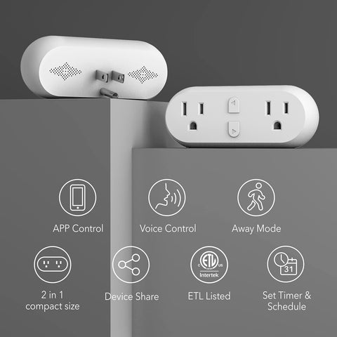 Smart Plug 15A with WiFi&Bluetooth Outlet