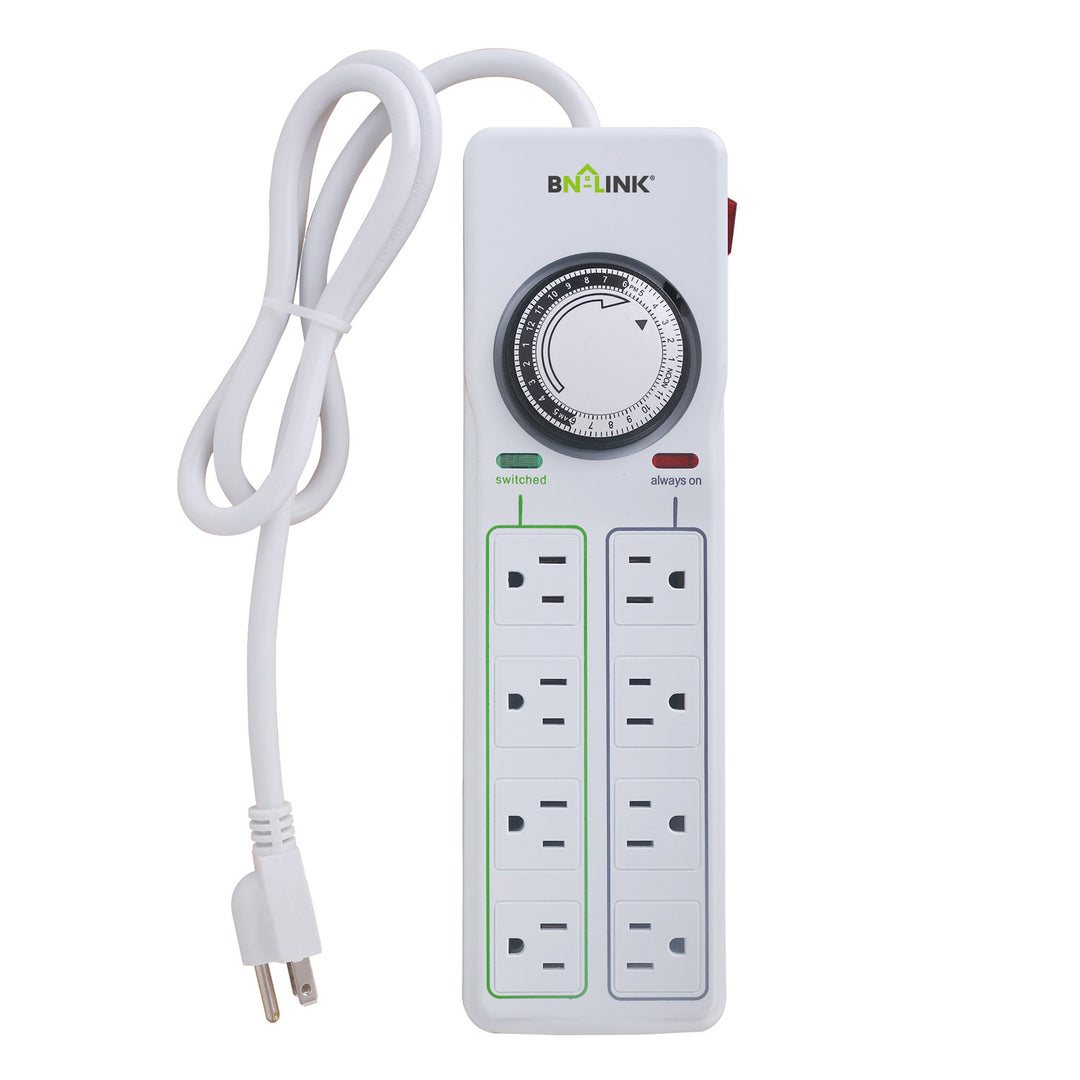 TS1304 - 8 Outlet Timer PowerStrip – TrickleStar