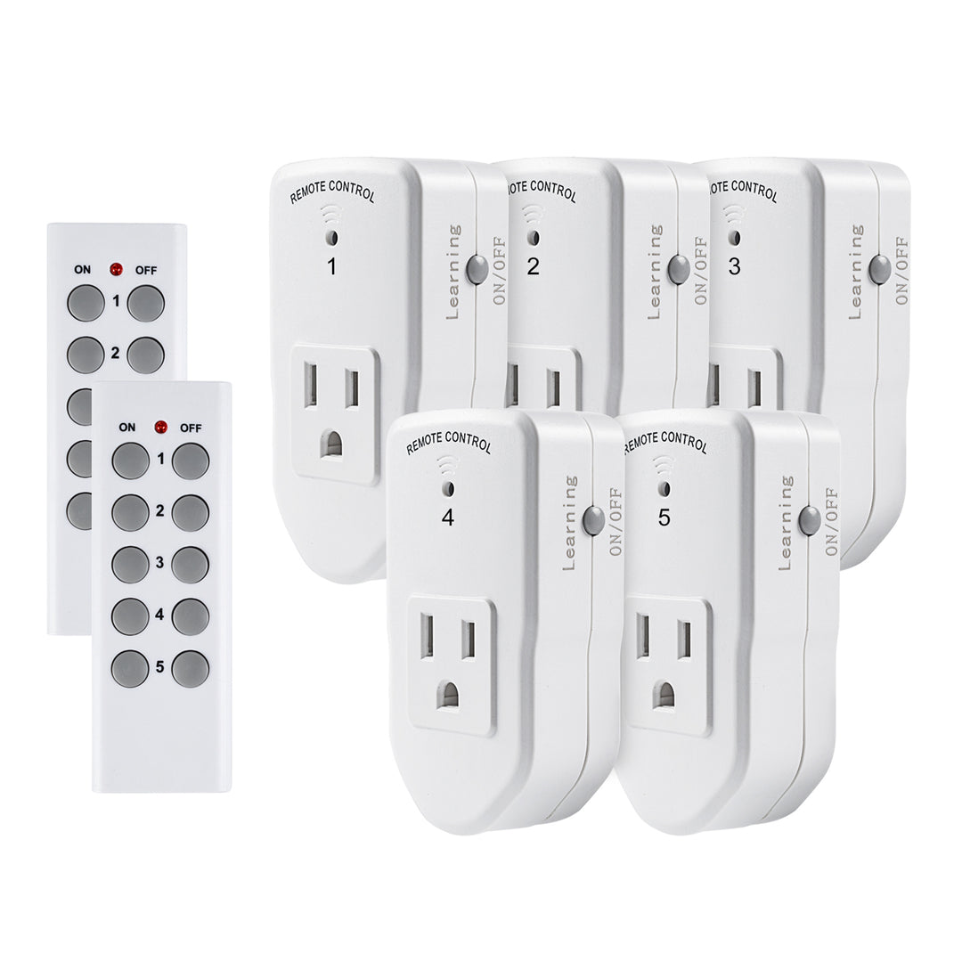 Happyline Two Remote Control Outlet Plug Wireless On Off Power