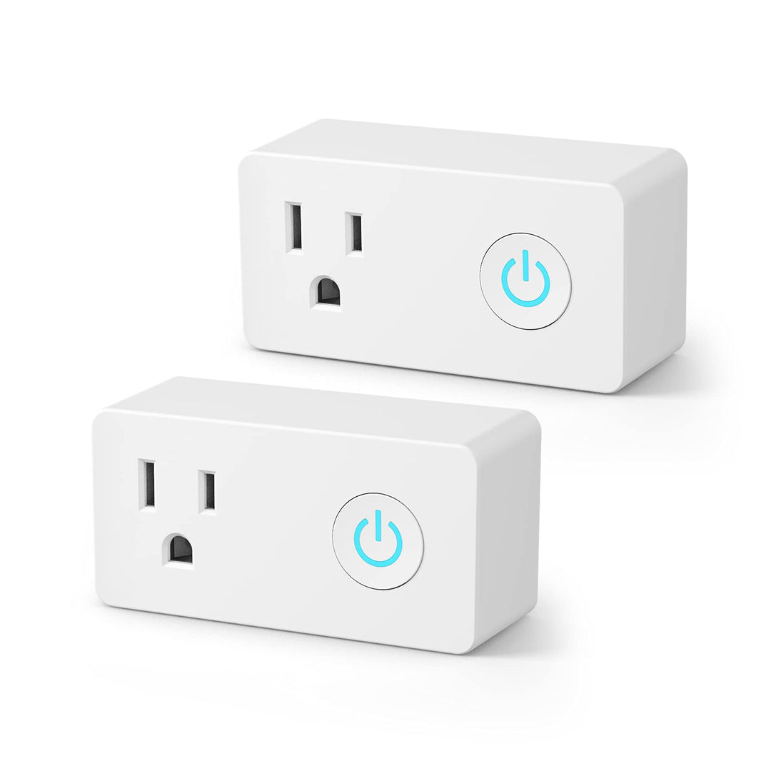 Teckin Smart Plug 15A, Smart Home WiFi Outlet,2.4GHz WiFi Required, Works with Siri, Alexa, Google Home Nest Hub, and SmartThings 2pc