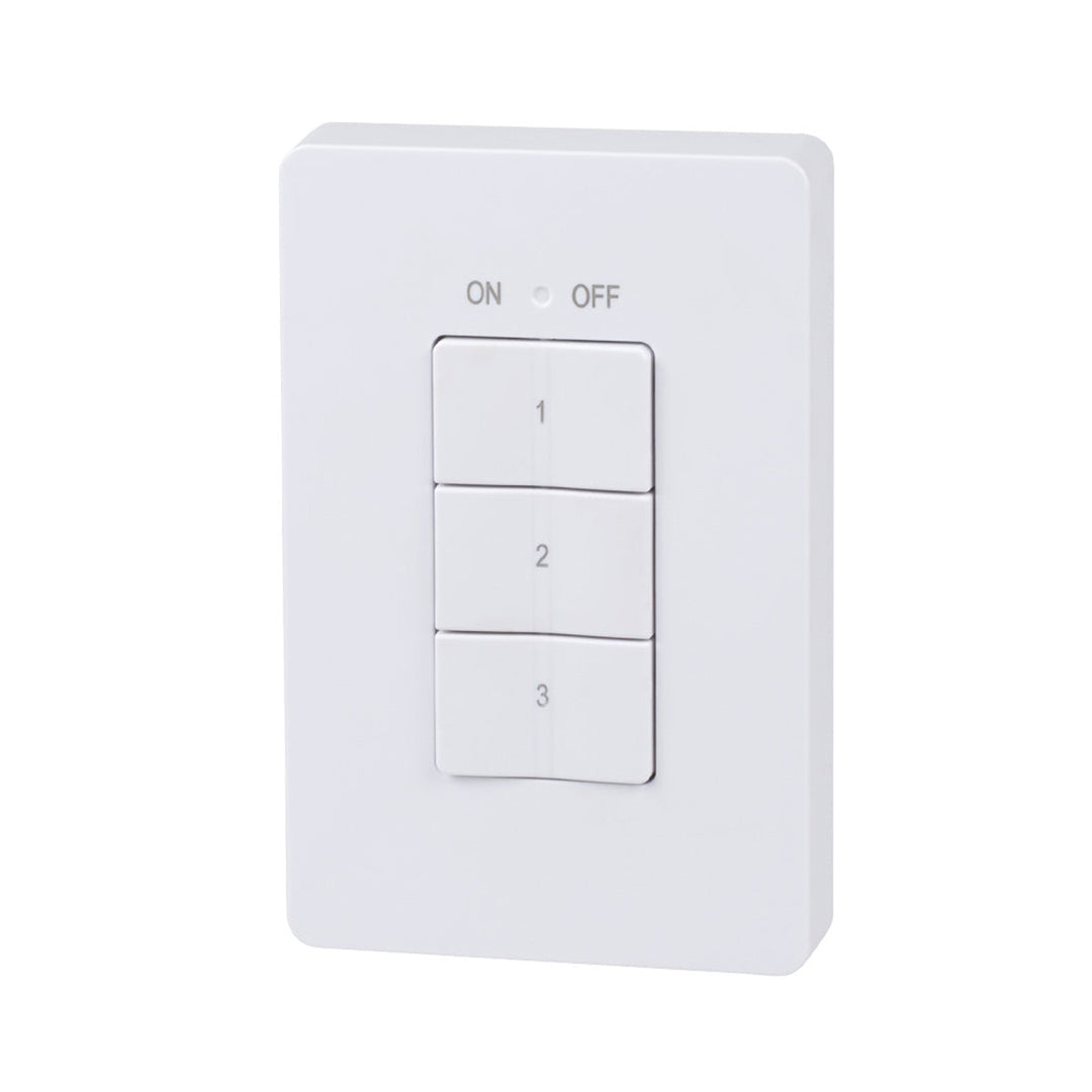 BN-LINK Mini Wireless Wall-Mounting Remote Control Outlet Switch Plug In  for Household Appliances, Wireless Remote Light Switch, LED Light Bulbs,  White (3 Outle…