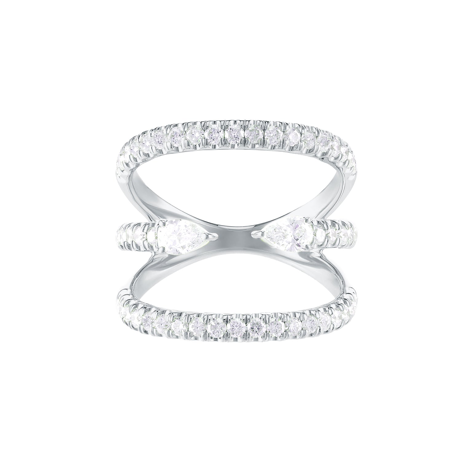 Shop 14K White Gold Diamond Alpha Ring | Carbon & Hyde