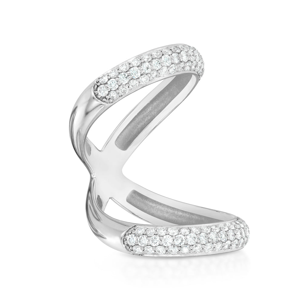 Shop 14K White Gold Diamond Olympus Ring | Carbon & Hyde