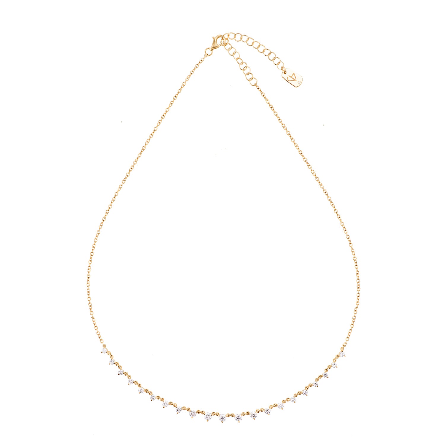 Shop Yellow Gold Diamond Starstruck Necklace | Carbon & Hyde