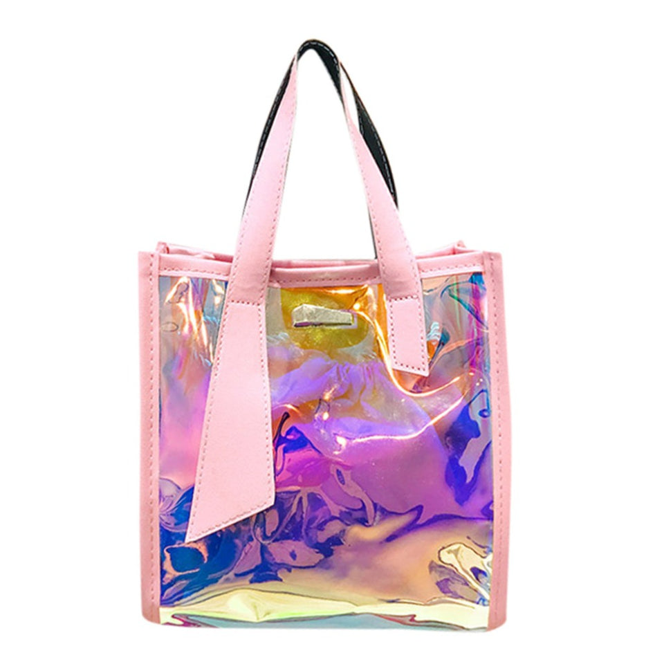 rainbow transparent bag