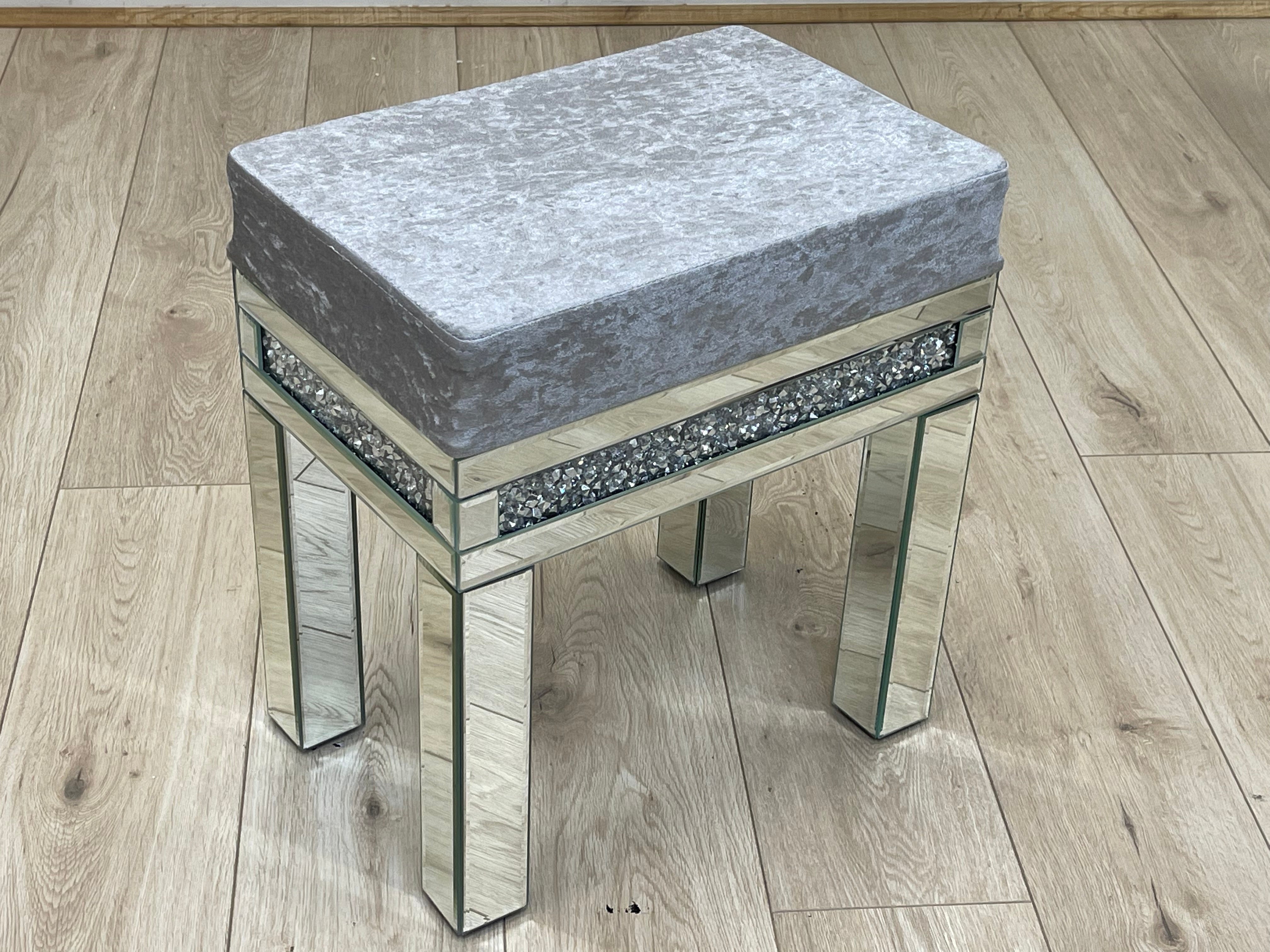 silver dressing stool