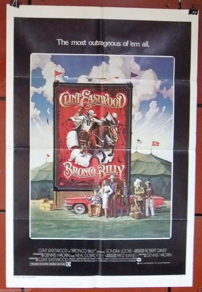 Antiquitaten Kunst Kunstplakate Bronco Billy Clint Eastwood Vintage Movie Poster 1