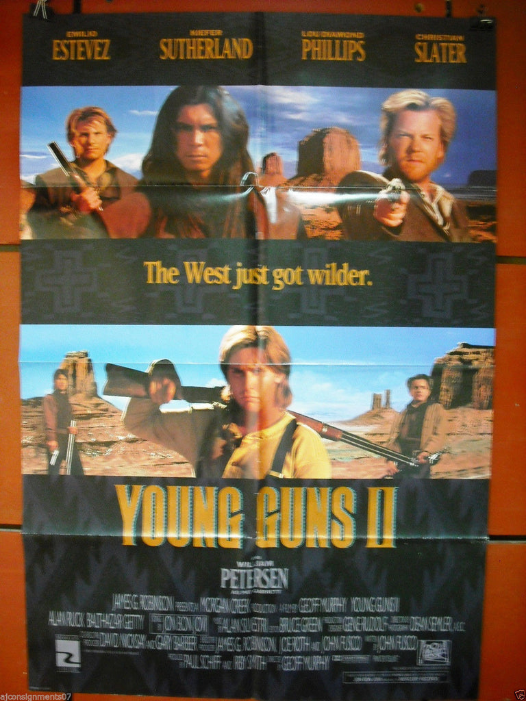 Young Guns 2 Emilio Estevez Original Db Int Movie Poster 90s Braichposters