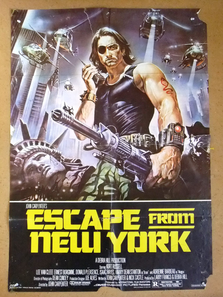 Kurt Russell Escape From New York Poster - Escape From New York 1981 ...