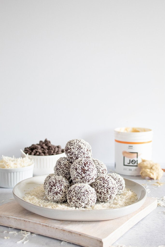 vegan chocolate coconut truffles