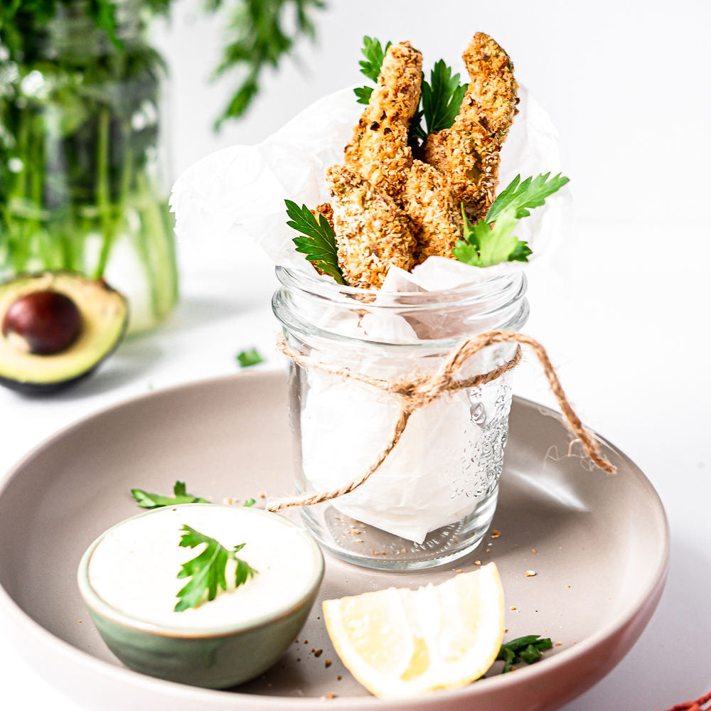 Avocado Fries with Vegan Aioli