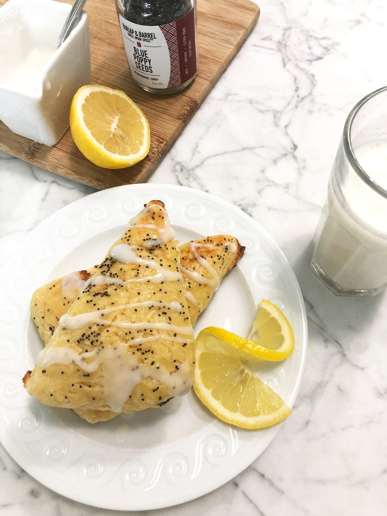 Glazed Lemon Poppy Scones Made with JOI are Your Next Just-Sweet-Enough Procrastibaking Project