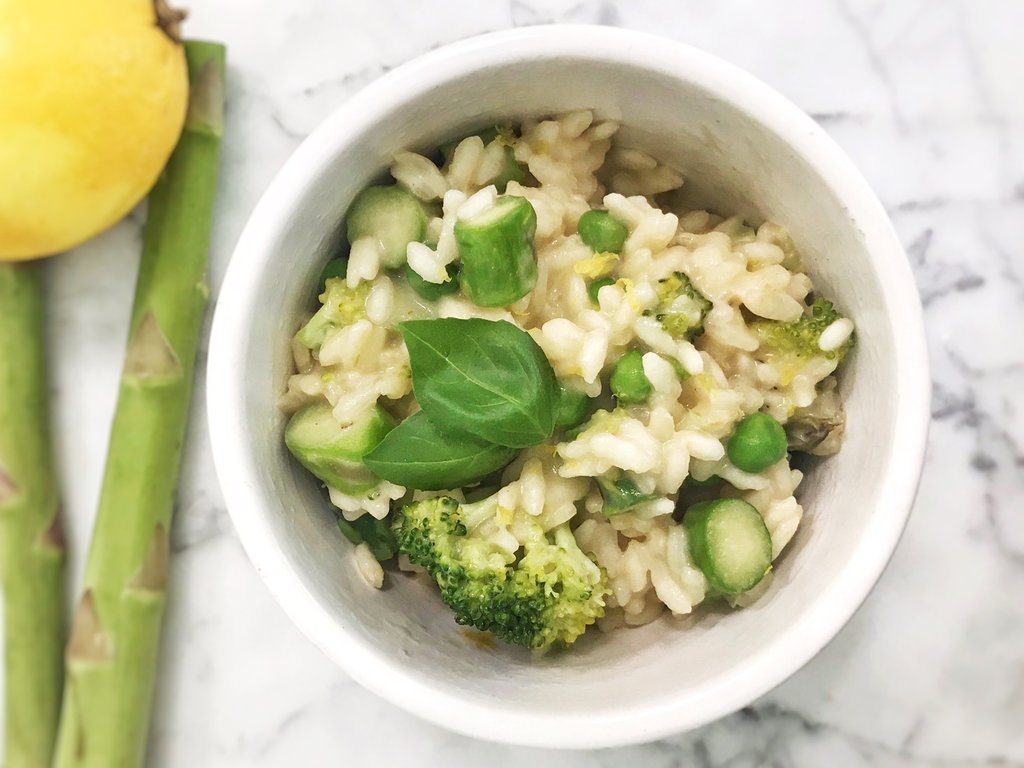 springtime vegan risotto