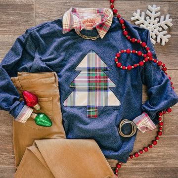 Plaid Tree Sweatshirt