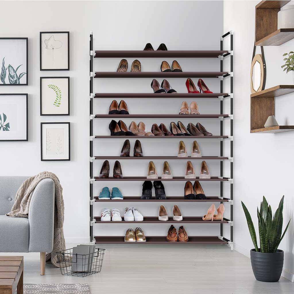 10 Tier Stackable Shoe Rack Awenia Direct