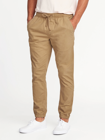 khaki uniform joggers