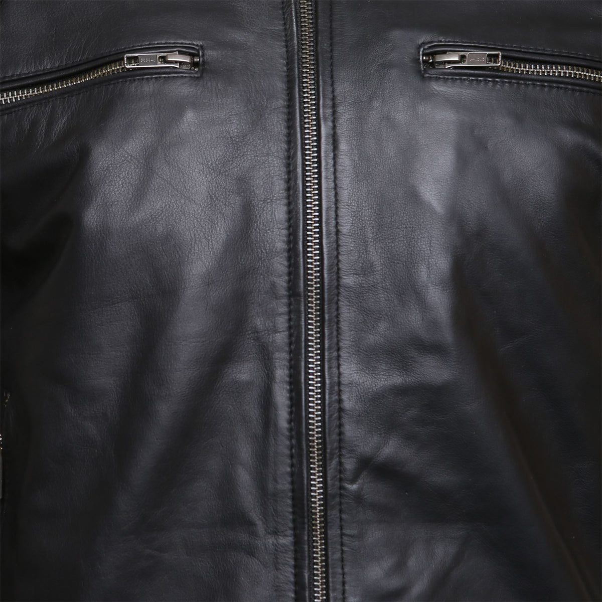 Mens Real Leather Black Cowhide Biker Jacket Vintage Retro Cafe Racer ...