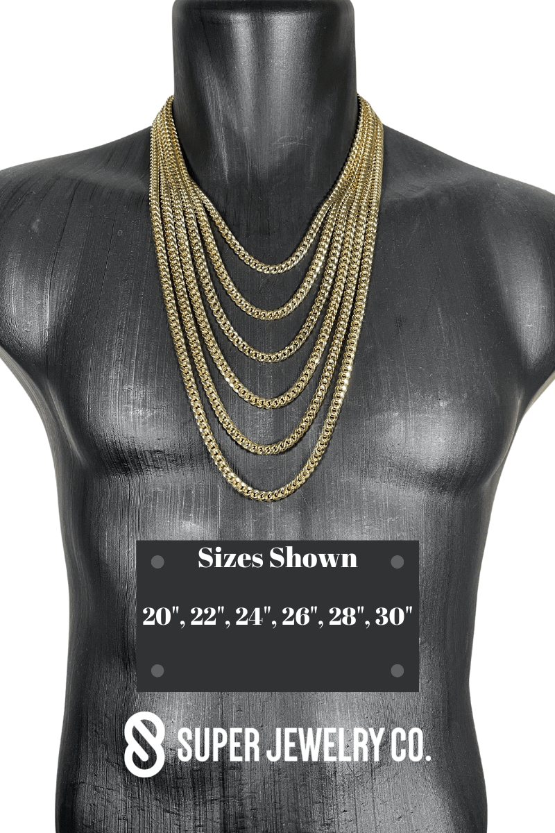 Diamond Cut Gold Franco Chain