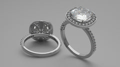 White Gold Diamond Engagement Ring