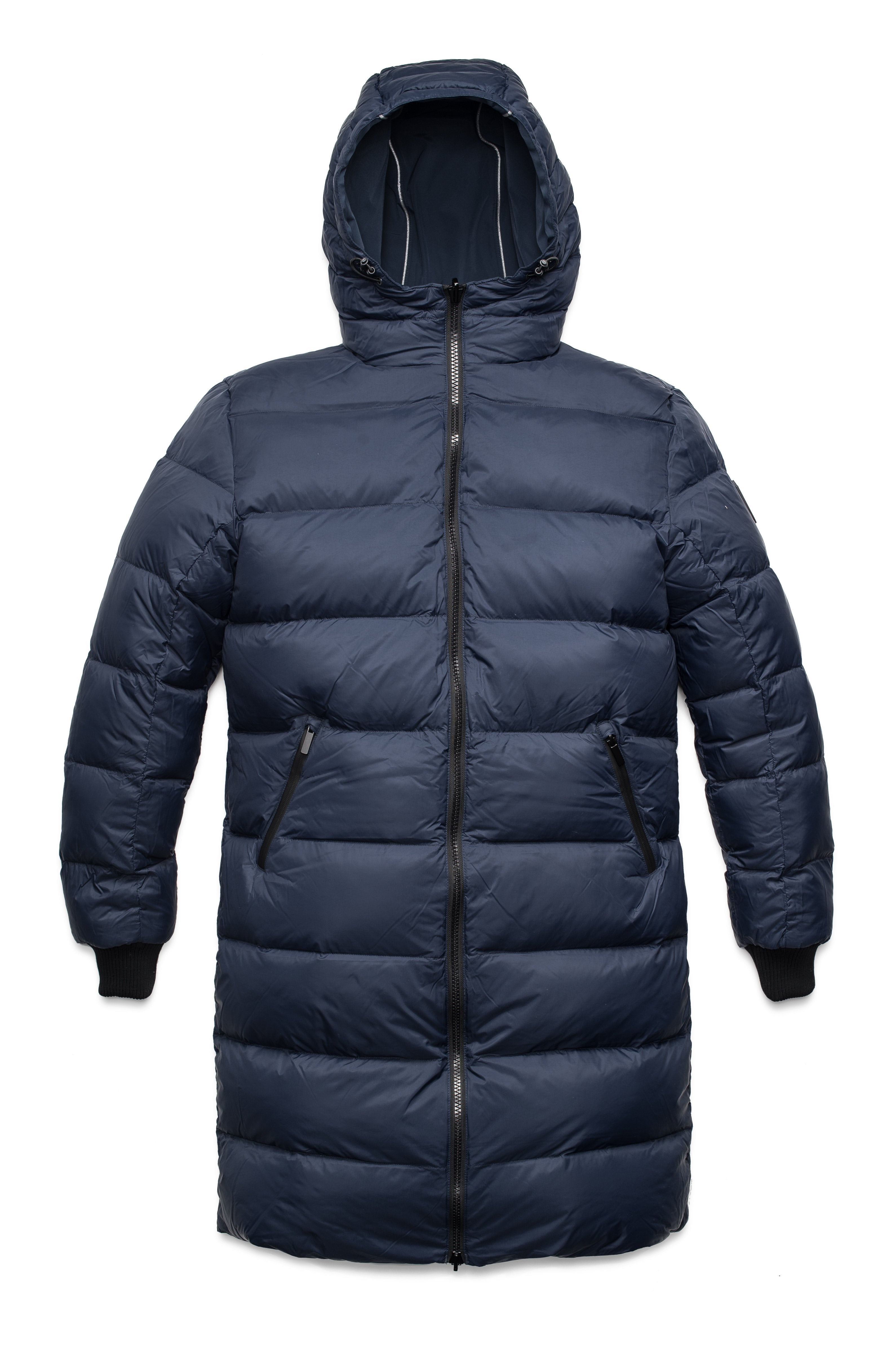 men's packable down jacket with detachable hood