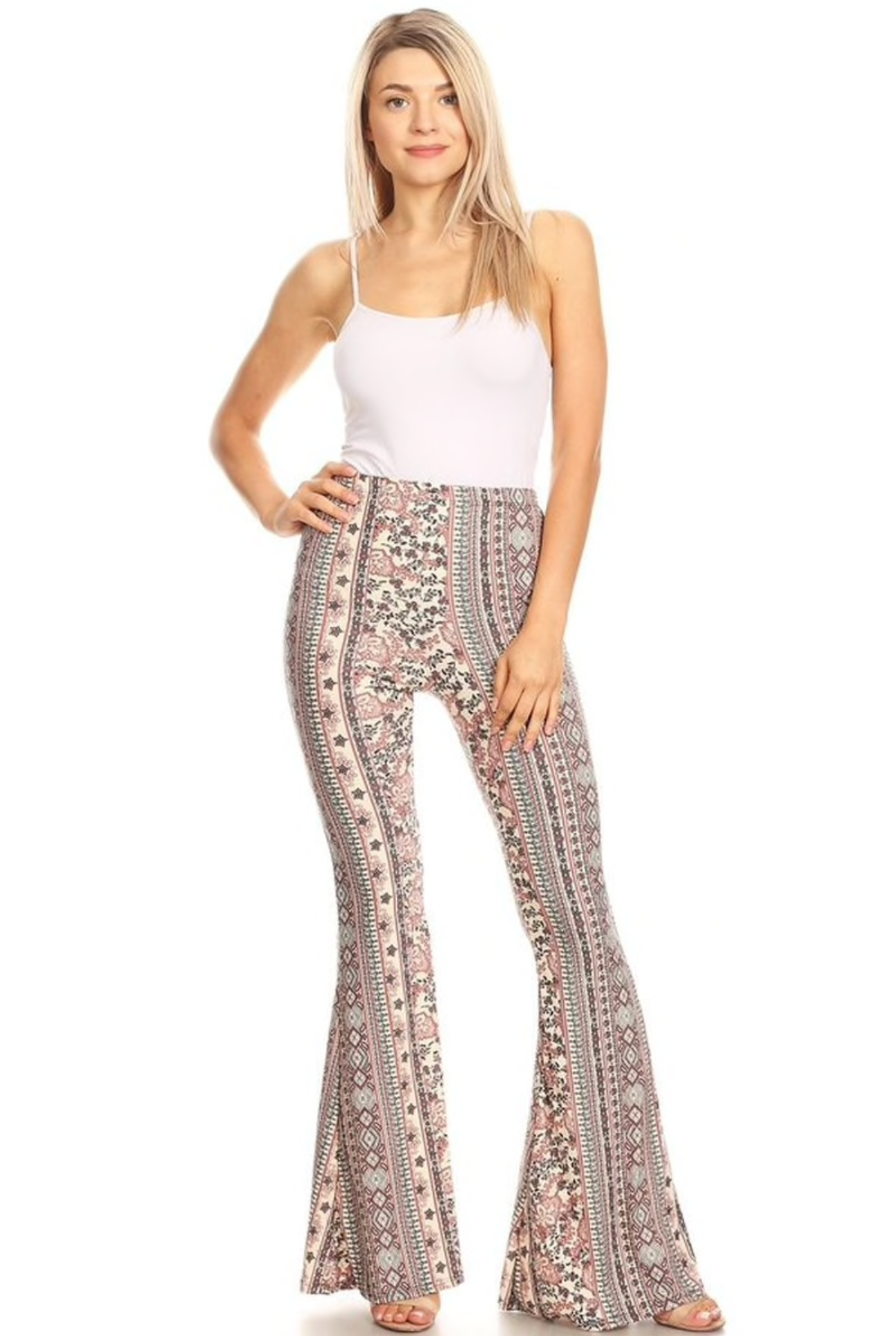 aztec flare pants