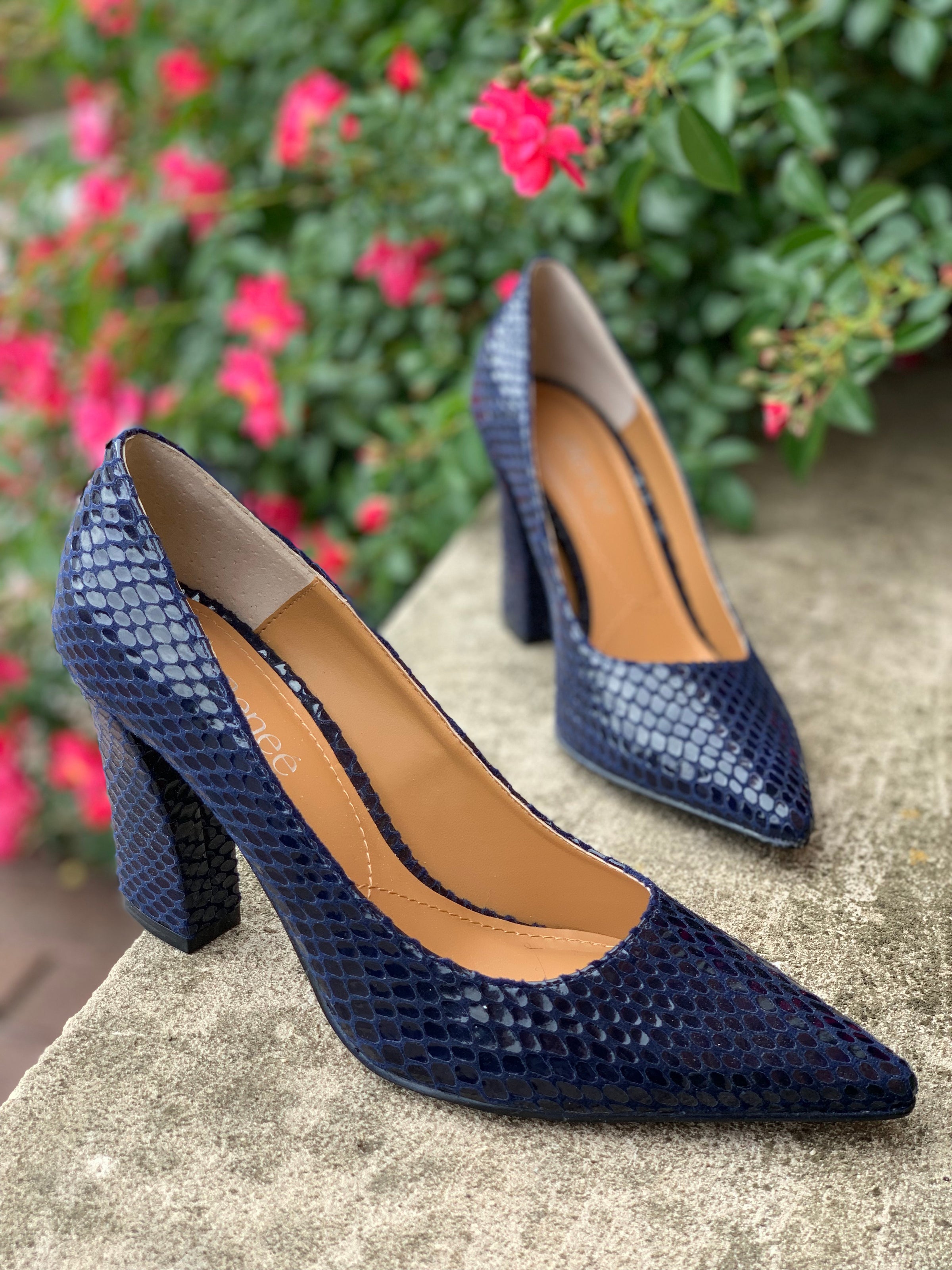 J. Renee Quorra Navy Snake – Village 