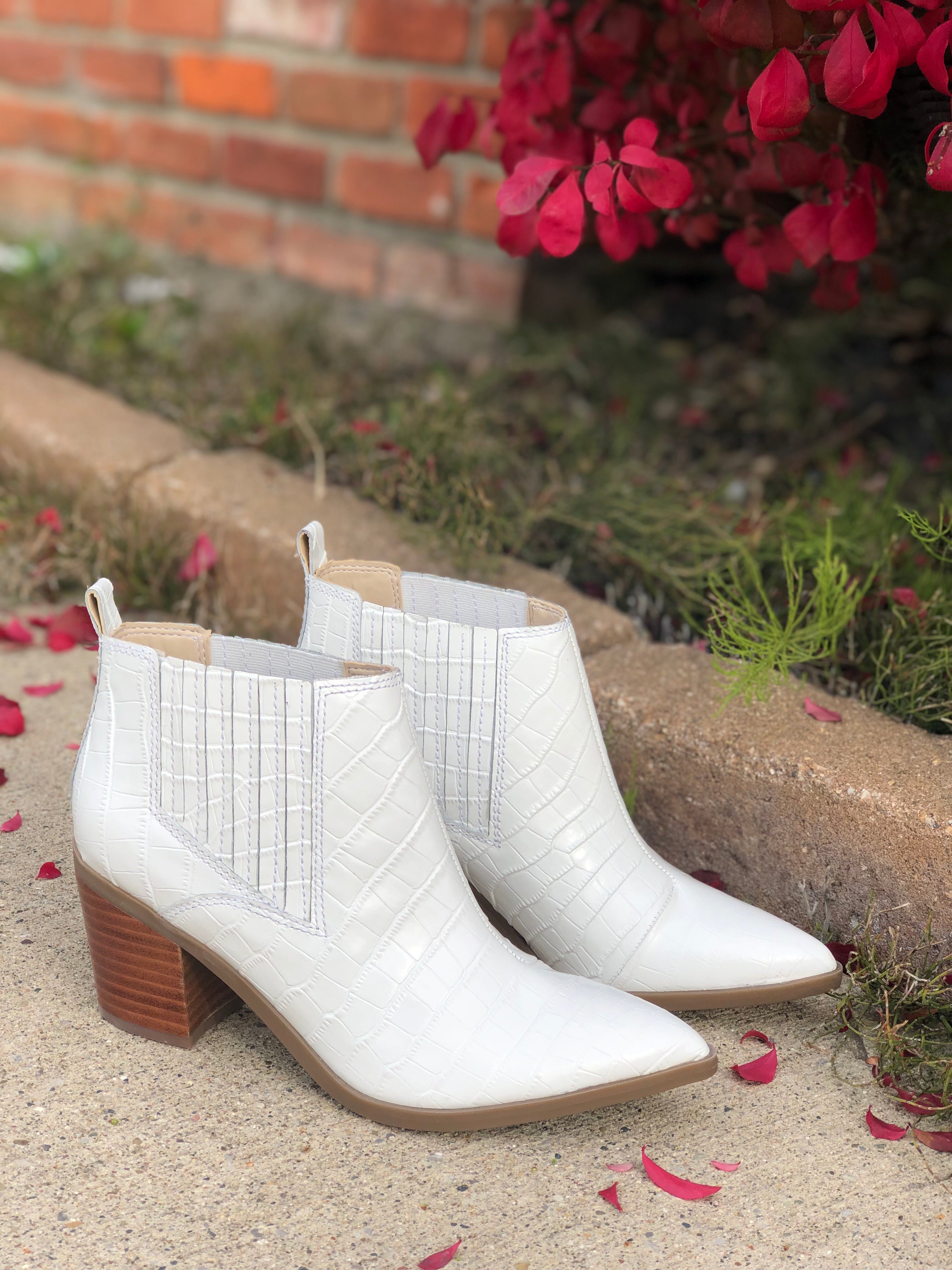 marc fisher white booties