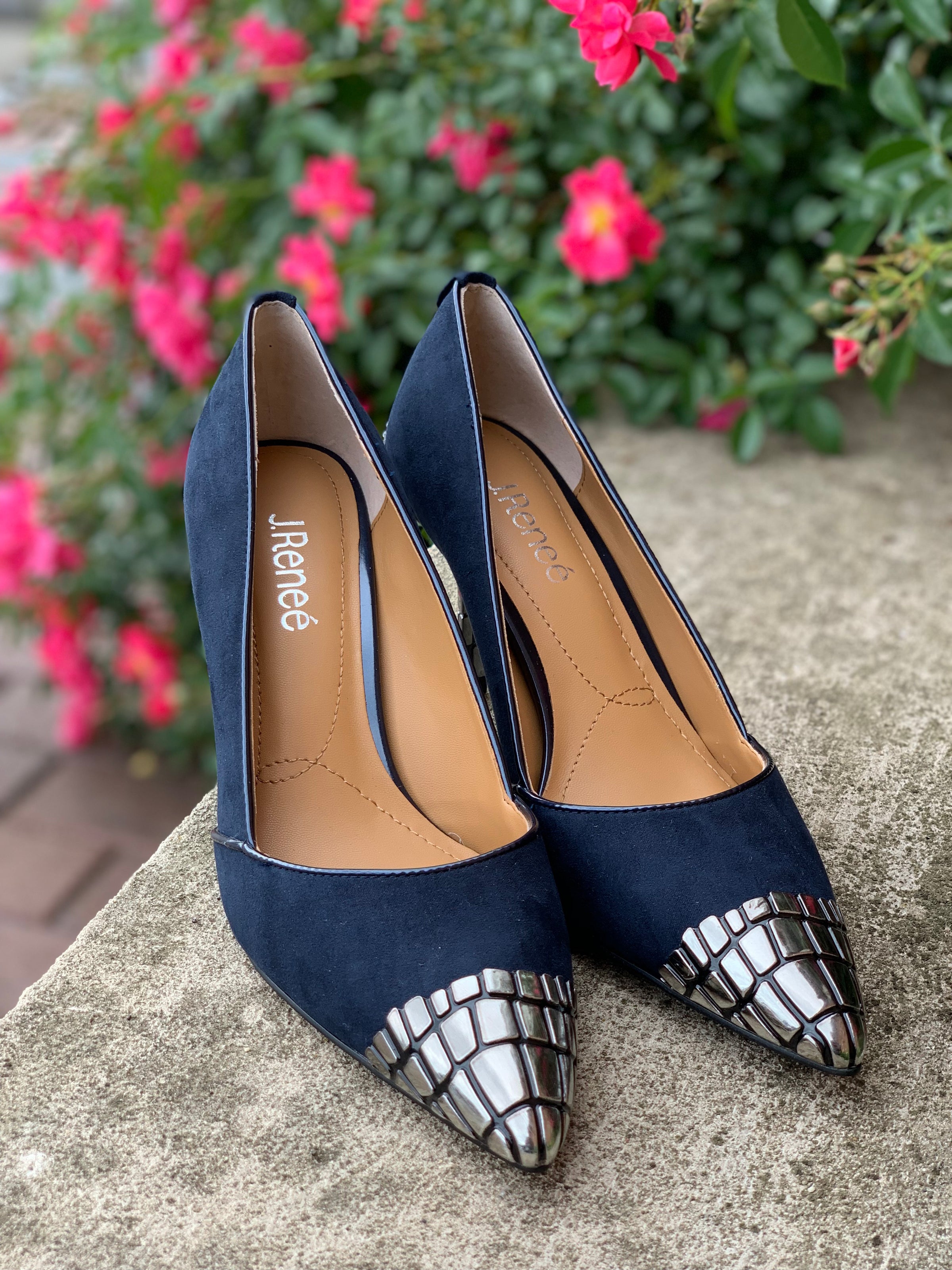 j renee navy shoes