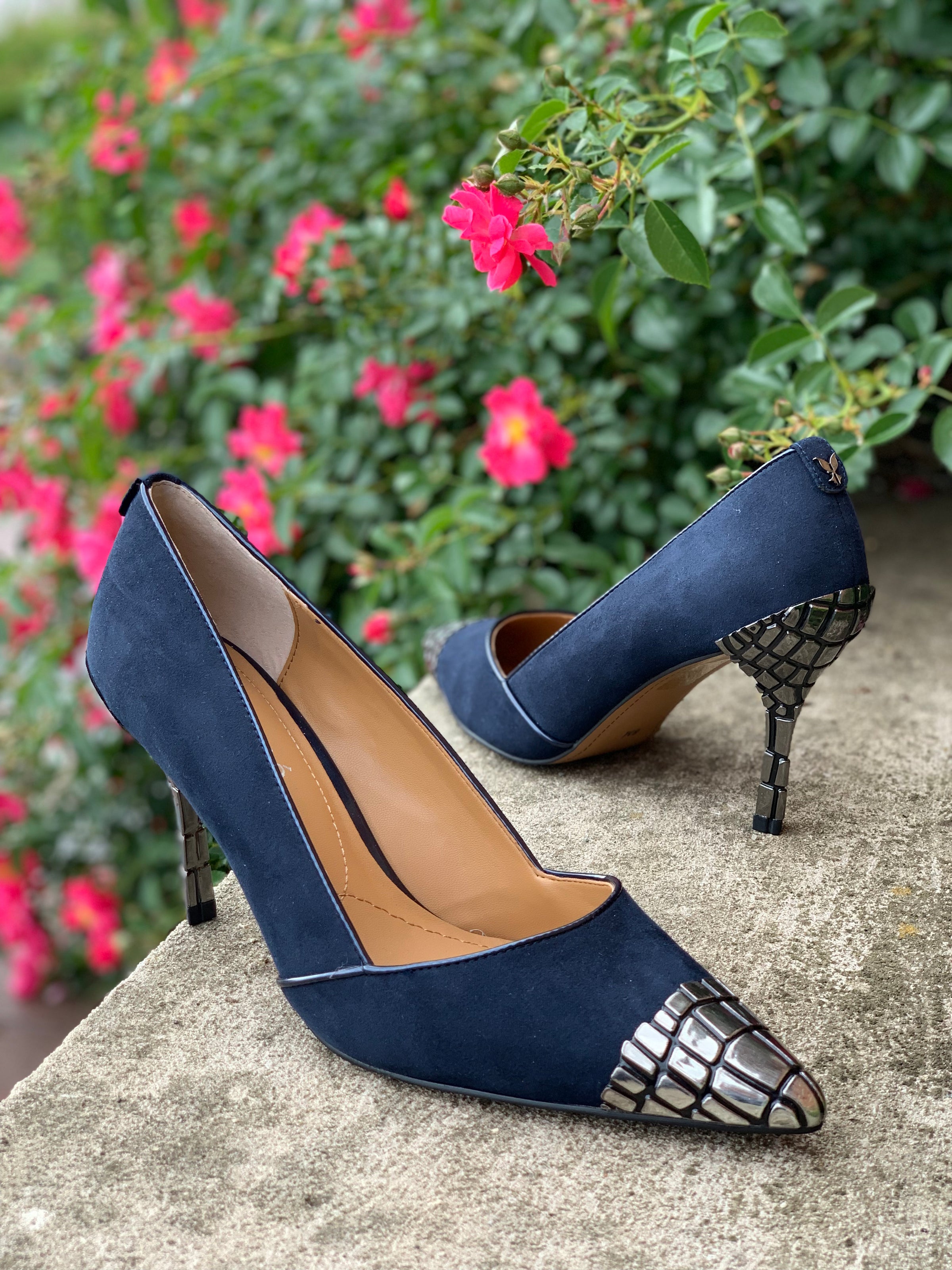 j renee navy blue shoes