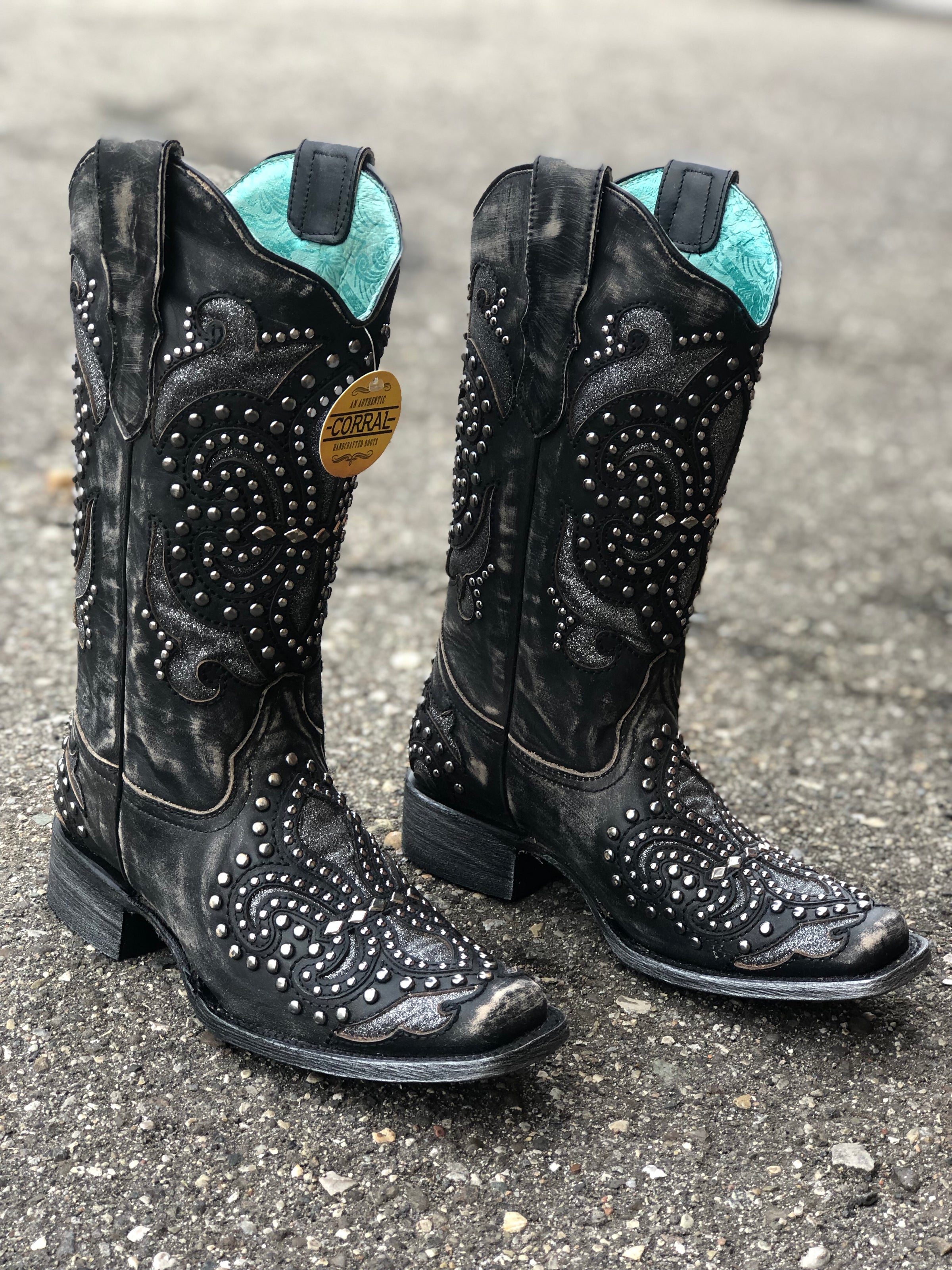 corral black inlay boots