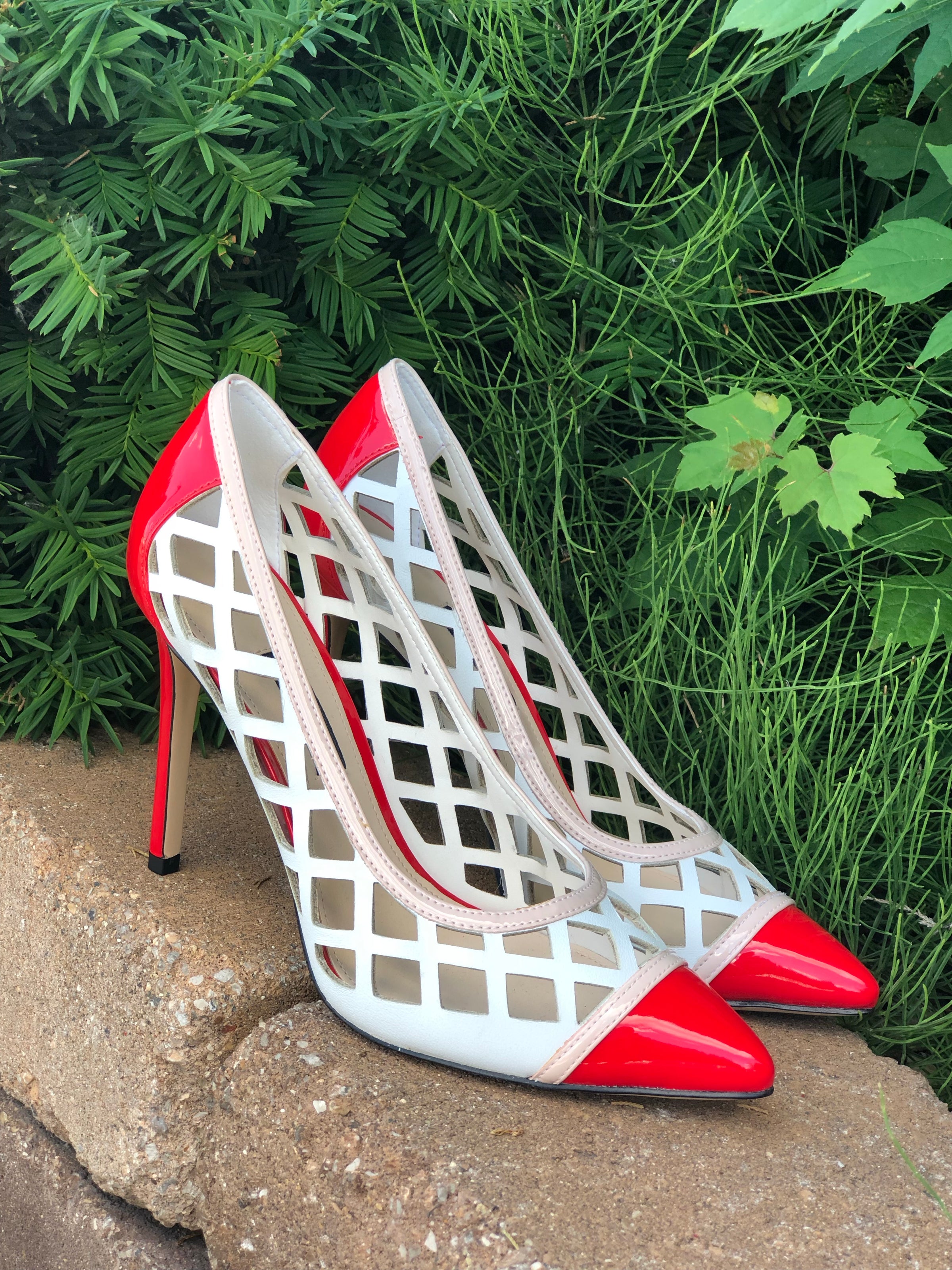 nine west tatum lattice pumps