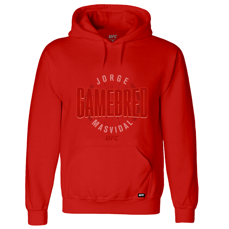 red fade hoodie