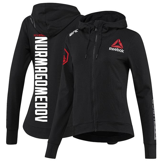 Women's Reebok Khabib Nurmagomedov Black UFC Fight Night Walkout Hoodi –  UFC.EU