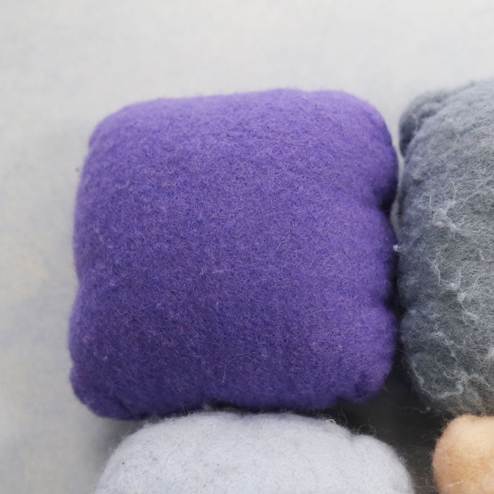 100% Wool Felt Stuffed Cushion Machine Wash – normal cycle, hot water. Followed by machine dry for 30 minutes on high heat (After)