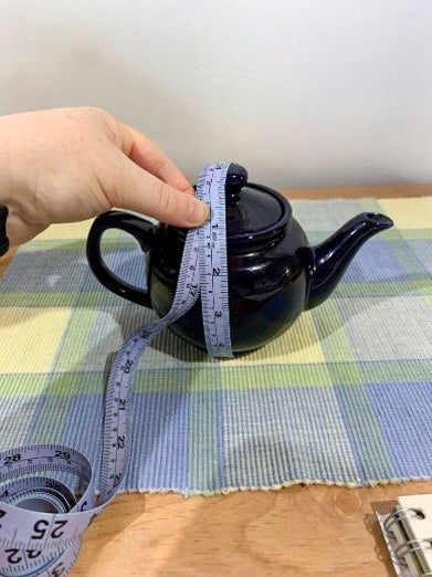 100% Wool Designer Felt Tea Cozy Measuring Your Teapot Height